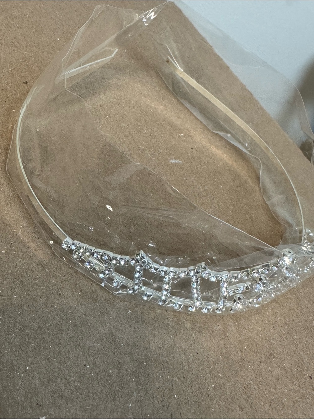 Silver Rhinestone Tiara Crown - Picture 4 of 8